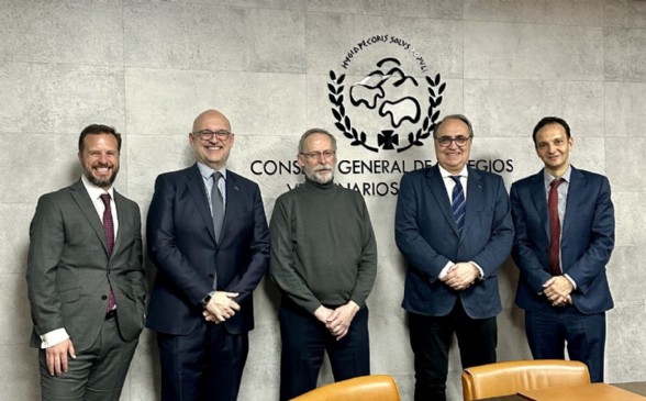 De Izda. a Dcha., Diego Garca, Santiago de Andrs, Lucino Dez, Luis Alberto Calvo y Andrs Fernndez