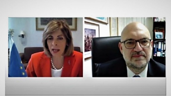 Reunin con la Comisaria europea de Salud, Stella Kyriakides