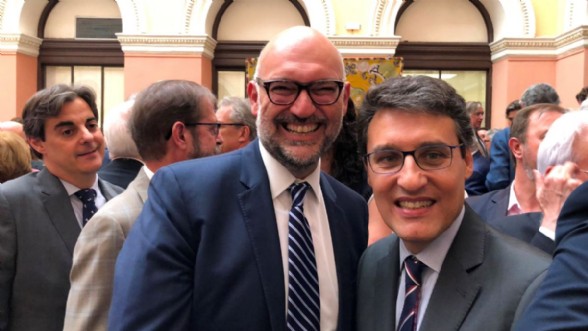 Santiago de Andrs con Fernando Miranda, Nuevo Secretario de Agricultura
