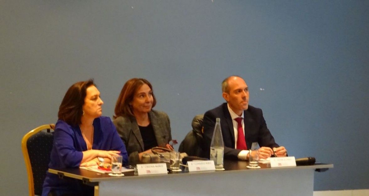 Ponentes del Curso, Cristina Muoz, Consuelo Rubio y Javier Alonso