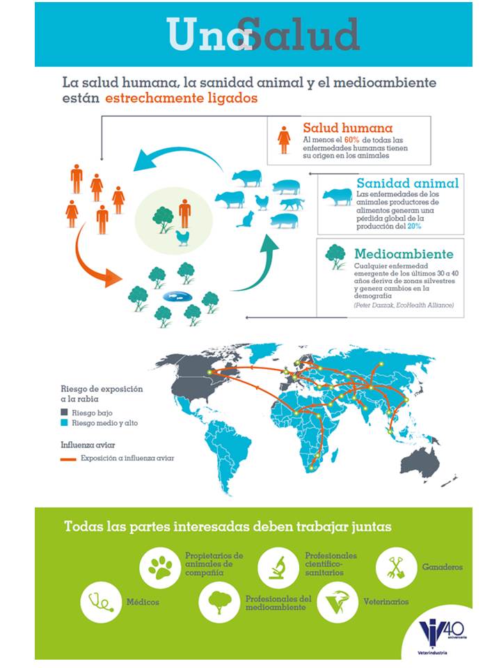Infografa Una Salud. Imagen completa